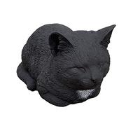 Stone and Style - Statuetta di pietra con gatto dormiente, resistente al gelo, resistente alle intemperie, in pietra