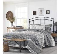 Stone Cottage - Queen Quilt Set Reversible Cotton Bedding with Matchi