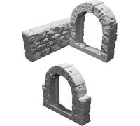 Stone Door Set Compatible with OpenForge 2.0 D&D Gaming Dungeon Walls