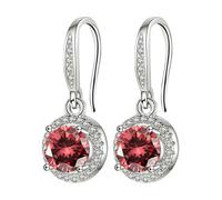 Stone Earhook Four Stone Round Bag Earrings Female Moissanite Is Known For Its Superior Refractive Index And Fiery Colors. The Earrings With Orecchini Senza Foro Orecchino Donna Perle, Taglia unica