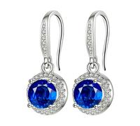 Stone Earhook Four Stone Round Bag Earrings Female Moissanite Is Known For Its Superior Refractive Index And Fiery Colors. The Earrings With Orecchini Senza Foro Orecchino Donna Perle, Taglia unica