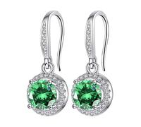 Stone Earhook Four Stone Round Bag Earrings Female Moissanite Is Known For Its Superior Refractive Index And Fiery Colors. The Earrings With Orecchini Senza Foro Orecchino Donna Perle, Taglia unica