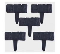 Stone Effect Garden Edging Border - Flessibile Plastic Lawn Fencing for Landscape, Yard & Flower Bed Decoration (Black 10pcs)