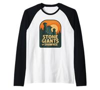 Stone Giants of Shawnee Camicia Retro Garden of Gods Il Scenic Maglia con Maniche Raglan