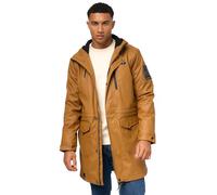 STONE HARBOUR Cappotto impermeabile imbottito impermeabile con tracolla interna e cuciture saldate Verdaan S-3XL, Tobacoo, M