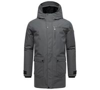 STONE HARBOUR Giacca invernale calda da uomo con cappuccio imbottito e tasca sul petto Netaan XX S-3XL, grigio, XXL