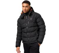 STONE HARBOUR Giacca trapuntata invernale da uomo con cappuccio Arvidoo S-3XL, Nero , S
