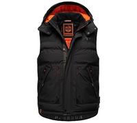STONE HARBOUR Gilet trapuntato invernale da uomo B737, Nero , XL