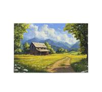 Stone House Farm - Puzzle da 500 pezzi per adulti, grande gioco di puzzle