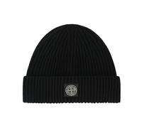 Stone Island - Berretto in Lana a Coste Larghe - - Accessories - Uomo - Nero - ONE SIZE