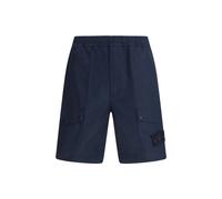 Stone Island Blue Cotton Bermuda Shorts - W32