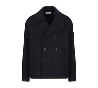 Stone Island, ,Coats ,Uomo ,Blu ,M Pea Coat doppiopetto