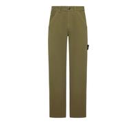 Stone Island - Cotton Pantaloni With Logo - - Trousers - Uomo - Verde - W30