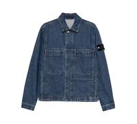 Stone Island - Giacca Biker in Denim Lavaggio Grana - - Jackets - Uomo - Blu - S