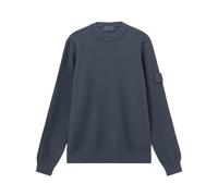 Stone Island - Girocollo Ghost con Bordi a Costine - - Knitwear - Uomo - Blu - M