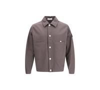 Stone Island Gray Cotton Coat - L