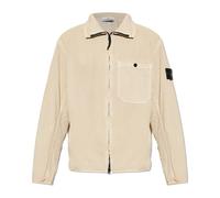 Stone Island, ,Jackets ,Uomo ,Beige ,L Giacca di Jeans con Tasca