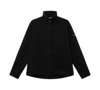 Stone Island, ,Jackets ,Uomo ,Nero ,L Overshirt con Patch Logo