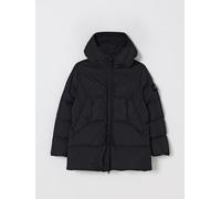 STONE ISLAND JUNIOR Parka imbottito in piuma in reps di nylon leggero 10 Nero