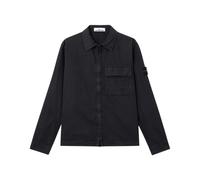 Stone Island - Logo Patch Overshirt - - Jackets - Uomo - Nero - XL
