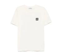 Stone Island - Magliette bianca slim fit con toppa logo - - Tops - Uomo - Bianco - M