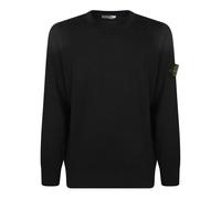 Stone Island - Maglione a Maniche Lunghe in Cotone Nero - - Knitwear - Uomo - Nero - L