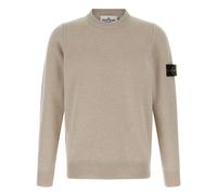 Stone Island - Maglioni Beige a Coste con Badge - - Knitwear - Uomo - Beige - M