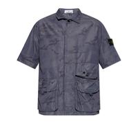 Stone Island - Overshirt a Maniche Corte con Tasche con Patta - - Shirts - Uomo - Blu - L