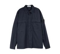 Stone Island - Overshirt Blu in Cotone Elasticizzato Paracadute - - Jackets - Uomo - Blu - L