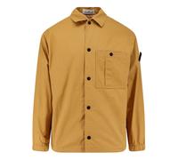 Stone Island, ,Jackets ,Uomo ,Giallo ,L Overshirt in Ripstop di Cotone a Doppio Rivestimento