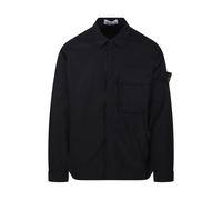 Stone Island - Overshirt in Tela di Cotone Stretch - - Jackets - Uomo - Nero - S