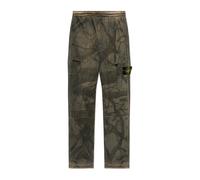 Stone Island - Pantaloni dritti con patch logo - - Trousers - Uomo - Verde - W34