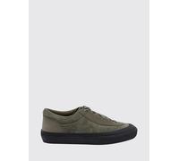 STONE ISLAND Sneakers basse in pelle di vitello scamosciata con logo Compass 43 Verde