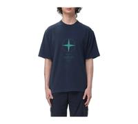 Stone Island - T-Shirt con Stella sul Petto - - Tops - Uomo - Blu - L