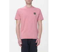STONE ISLAND T-shirt in jersey di cotone con logo patch M Rosa