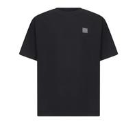 Stone Island, ,Tops ,Uomo ,Nero ,M T-Shirt con Patch Logo
