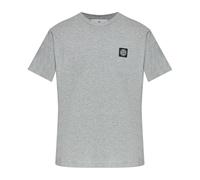 Stone Island, ,Tops ,Uomo ,Grigio ,2XL T-shirt con logo