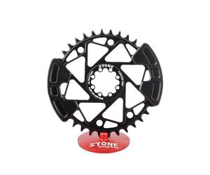 STONE - Piastra rotonda Mount Direct compatibile con SRAM Eagle e catena T-Type FlatTop XX Eagle SL, XX Eagle, X0 Eagle CNC Alluminio Aleris 7075-T65 (30T)