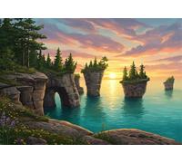 Stone Pillars 3000 Piece Jigsaw Puzzles for Adults, Colourful, Challenging & Brainteasing Adult puzzles 3000 Pieces Sea, Fun jigsaws for The Whole Family 48x32 inch