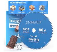 STONE REEF Lama per sega circolare 254x30 cm, con adattatore su foro da 20 mm, compatibile con sega a immersione e sega circolare di Bosch, ideale per legno, metallo e alluminio