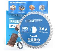 STONE REEF Lama per sega circolare 85 x 15 - Acciaio al carbonio, compatibile con legno, laminato, plastica, alluminio e acciaio