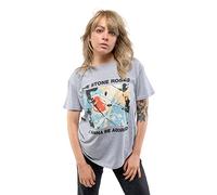 Stone Roses Adored Mens Short Sleeve, Grigio (Grey), L Uomo