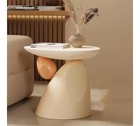 Stone Shaped Resin Small Sofa End Table, Irregular Modern Side Table,Small Hallway Accent Table, Coffee Table for Living Room, Bedroom