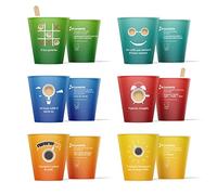 Stone&Stone Bicchierini Caffe 75ML Carta Ecologici Biodegradabili Compostabili Monouso Bicchieri Usa e Getta Bio Riciclabili Kit Bicchiere e Palette Asporto (360)