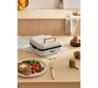 STONE STUDIO PRO - Grill Multifunzione Con Apertura A 180º Bianco Panna