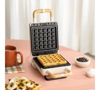 STONE STUDIO - Tostiera Per Panini, Grill E Waffle Con Piastre Intercambiabili Bianco Sporco