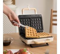STONE STUDIO - Tostiera Per Panini, Grill E Waffle Con Piastre Intercambiabili Bianco Panna