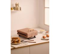 STONE STUDIO - Tostiera Per Panini, Grill E Waffle Con Piastre Intercambiabili Moka