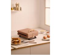STONE STUDIO - Tostiera Per Panini, Grill E Waffle Con Piastre Intercambiabili Moka