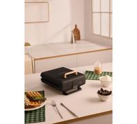 STONE STUDIO - Tostiera Per Panini, Grill E Waffle Con Piastre Intercambiabili Nero